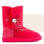 UGG Bailey Button Bling Red
