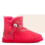 UGG Mini Bailey Button Bling Red