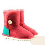 UGG Kids Bailey Button Red and Green