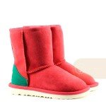 UGG Kids Classic Short Red and Green