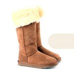 UGG Boots Over Knee II Bailey Button Chestnut