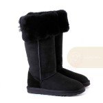 UGG Boots Over Knee II Bailey Button Black