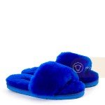 UGG Fluff Slide Slippers Electric Blue
