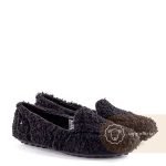 UGG Moccasins Hailey Fluff Loafers Black