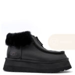 UGG Funkette Platform Boots Leather Black
