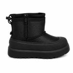 UGG Kids Hybrid Mini Zip Leather Black