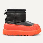 UGG Kids Hybrid Mini Zip Leather Black Orange